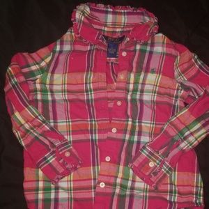 Toddler Ralph Lauren Long Sleeve Polo Shirt